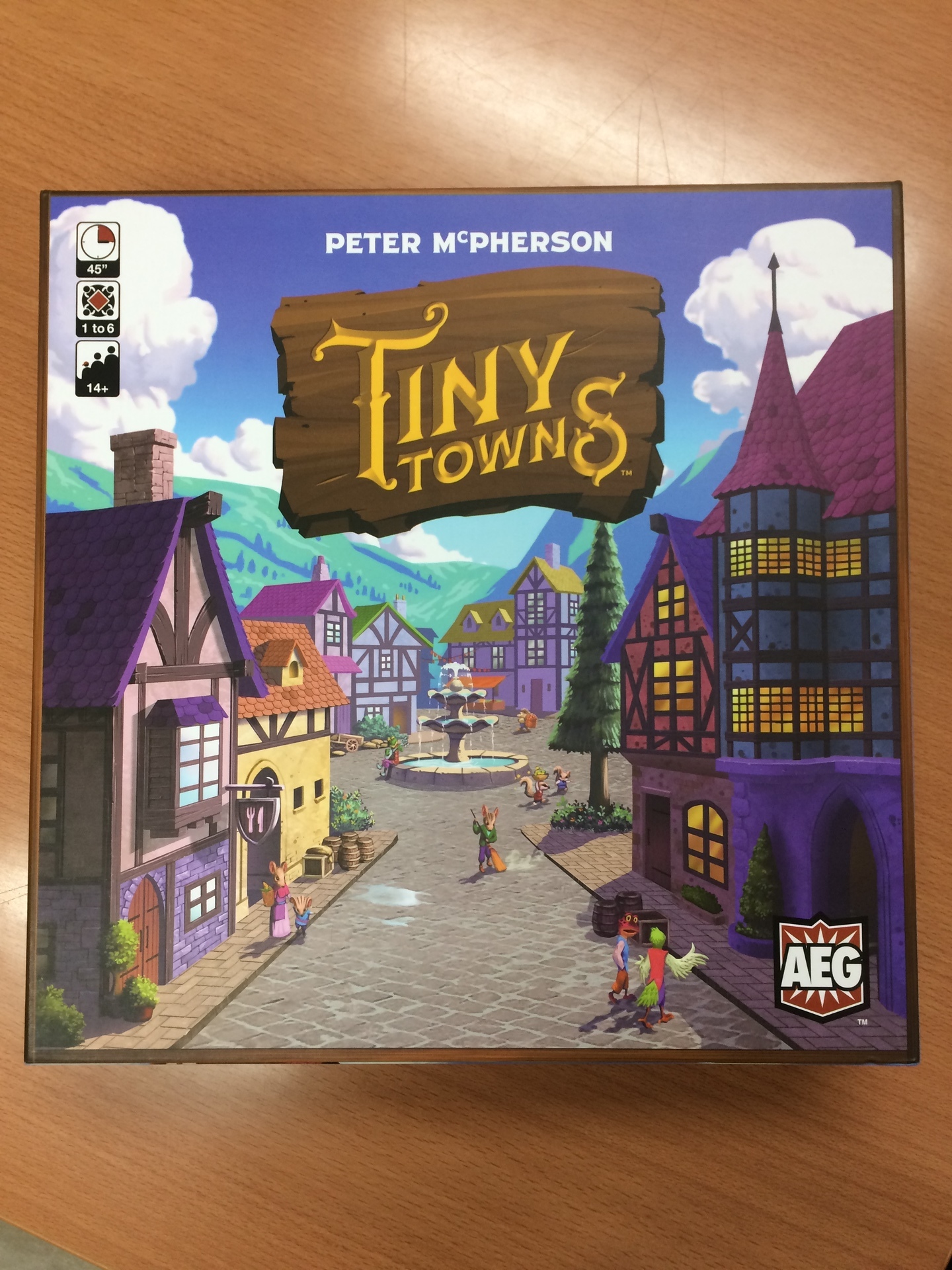 タイニータウン(ボードゲーム )レビュー-パズル感覚で図形を転がし 